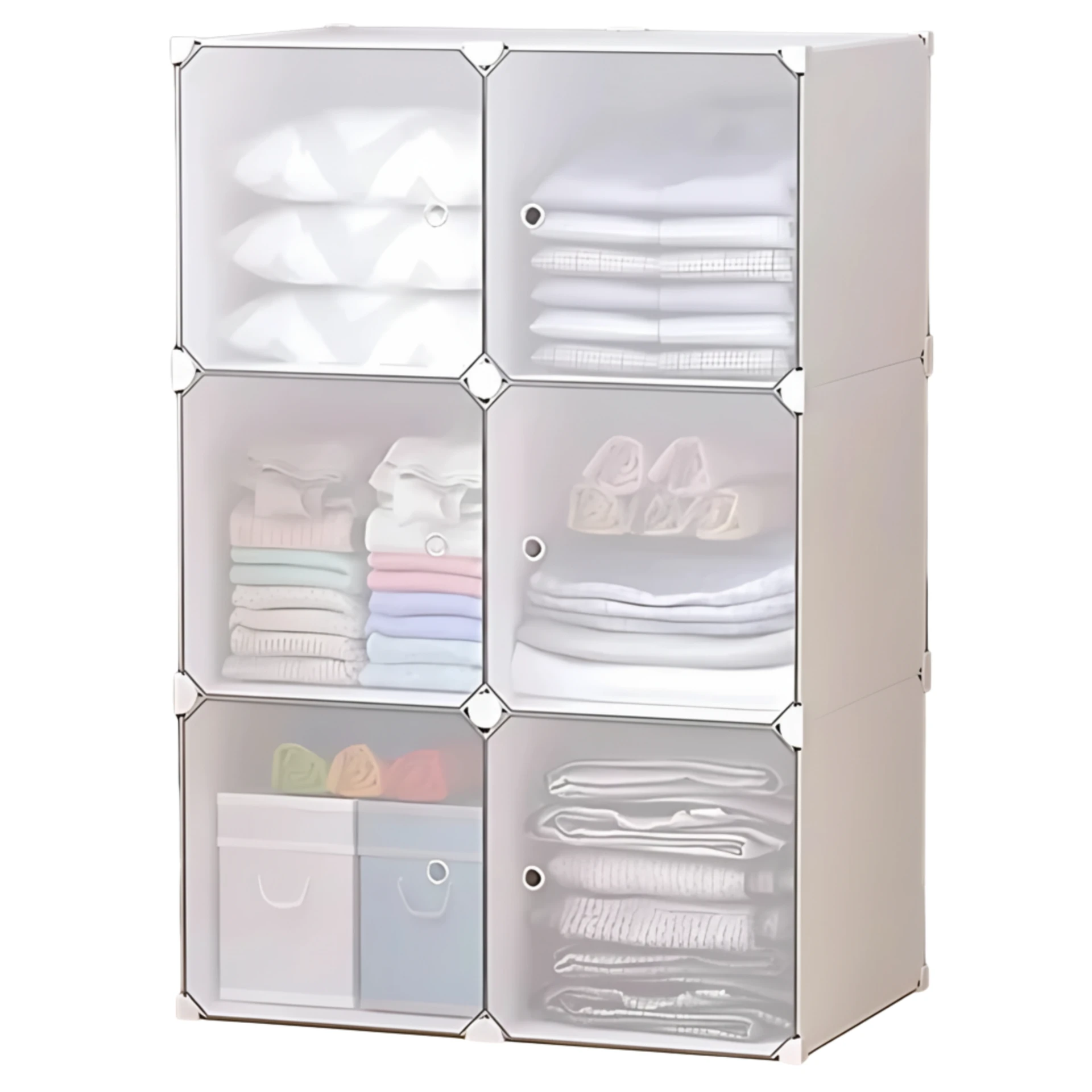 Organizador em Cubos Modular Branco