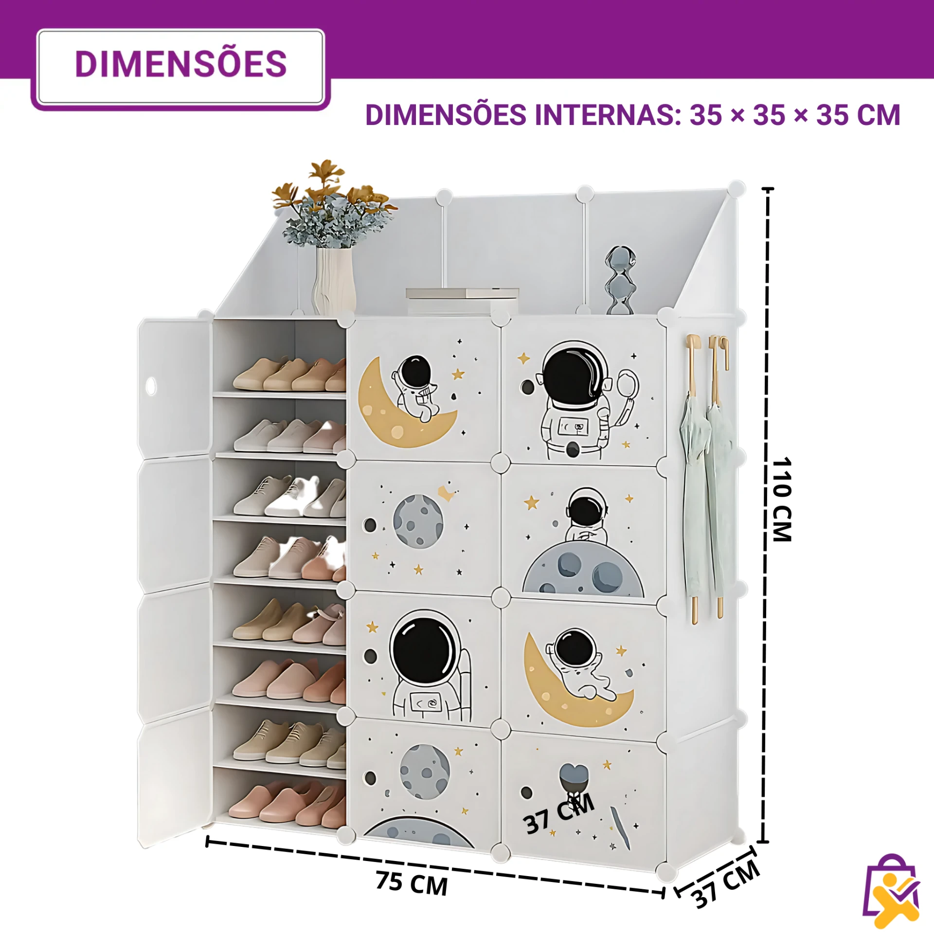 Organizador com Sapateira Astronauta - foto 3